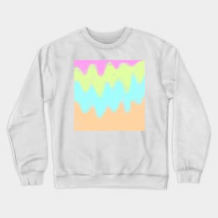 Pink orange blue watercolor art Crewneck Sweatshirt